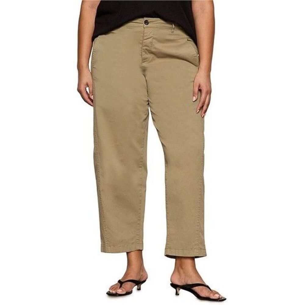 Sanctuary Plus Boyfriend Cruiser Standard Rise Barrel Leg Twill Pants  Size 16W